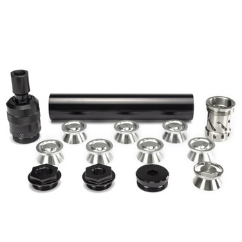 1.25″OD 6.9″L Solvent Trap Fuel Filter 1/2×28+5/8×24 K Cup 1x SS Cup,7x Alu Cups + Trilug 3 Lug +1/2×28 or 5/8×24 Adapter Combo — image 2